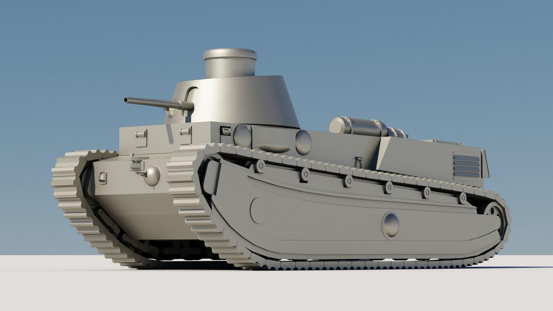 43 Tanks Base Mesh Low-poly 3D model_84