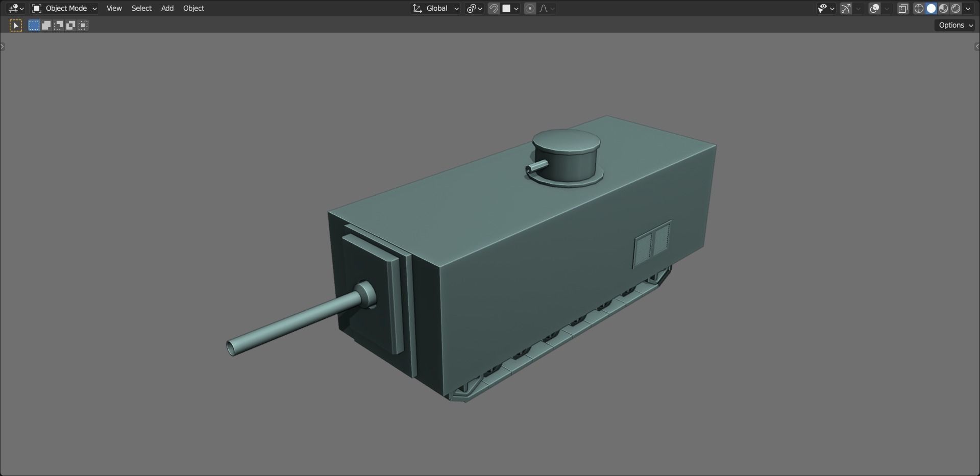 43 Tanks Base Mesh Low-poly 3D model_122