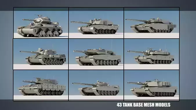 43 Tanks Base Mesh