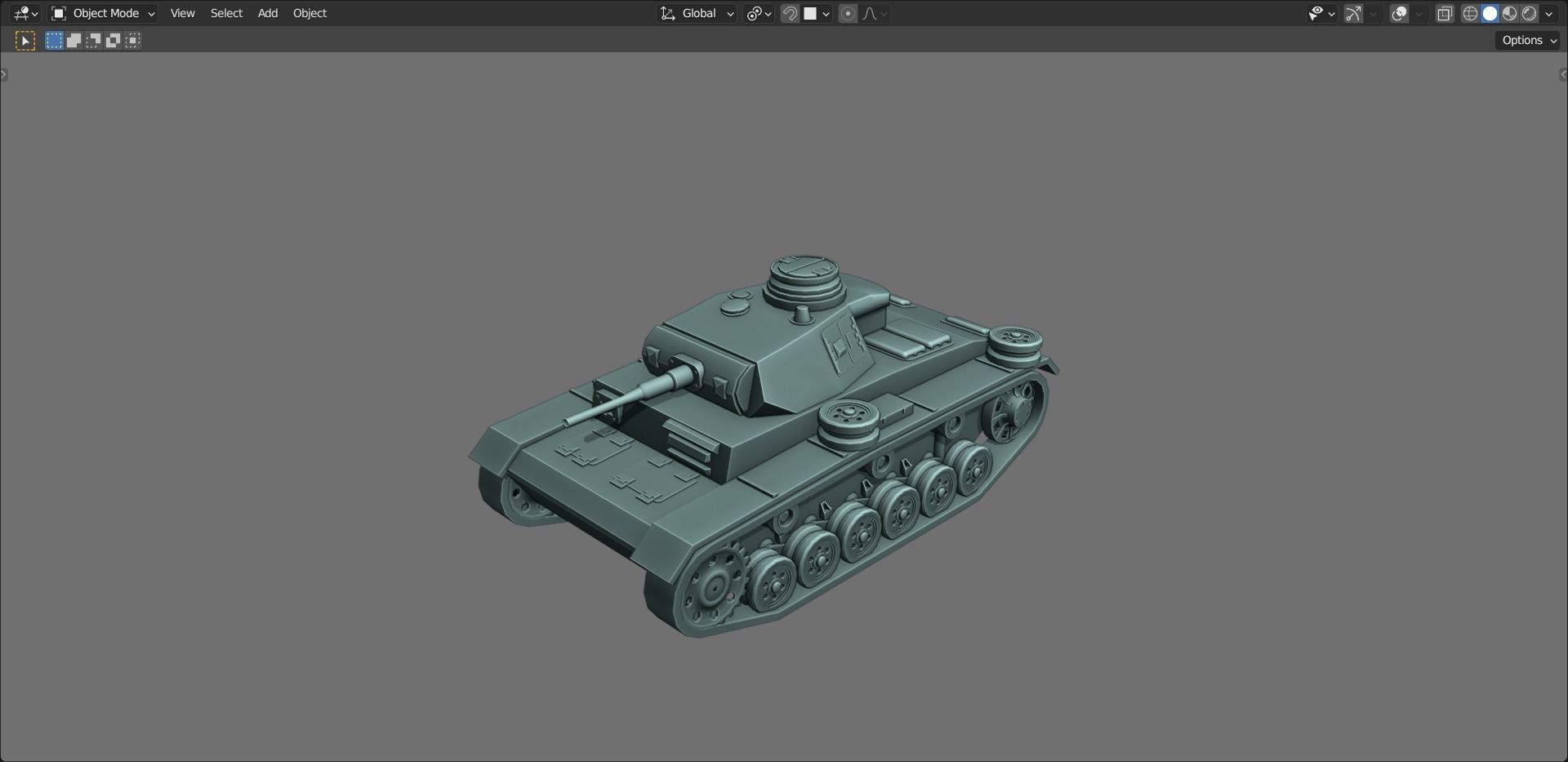 43 Tanks Base Mesh Low-poly 3D model_124