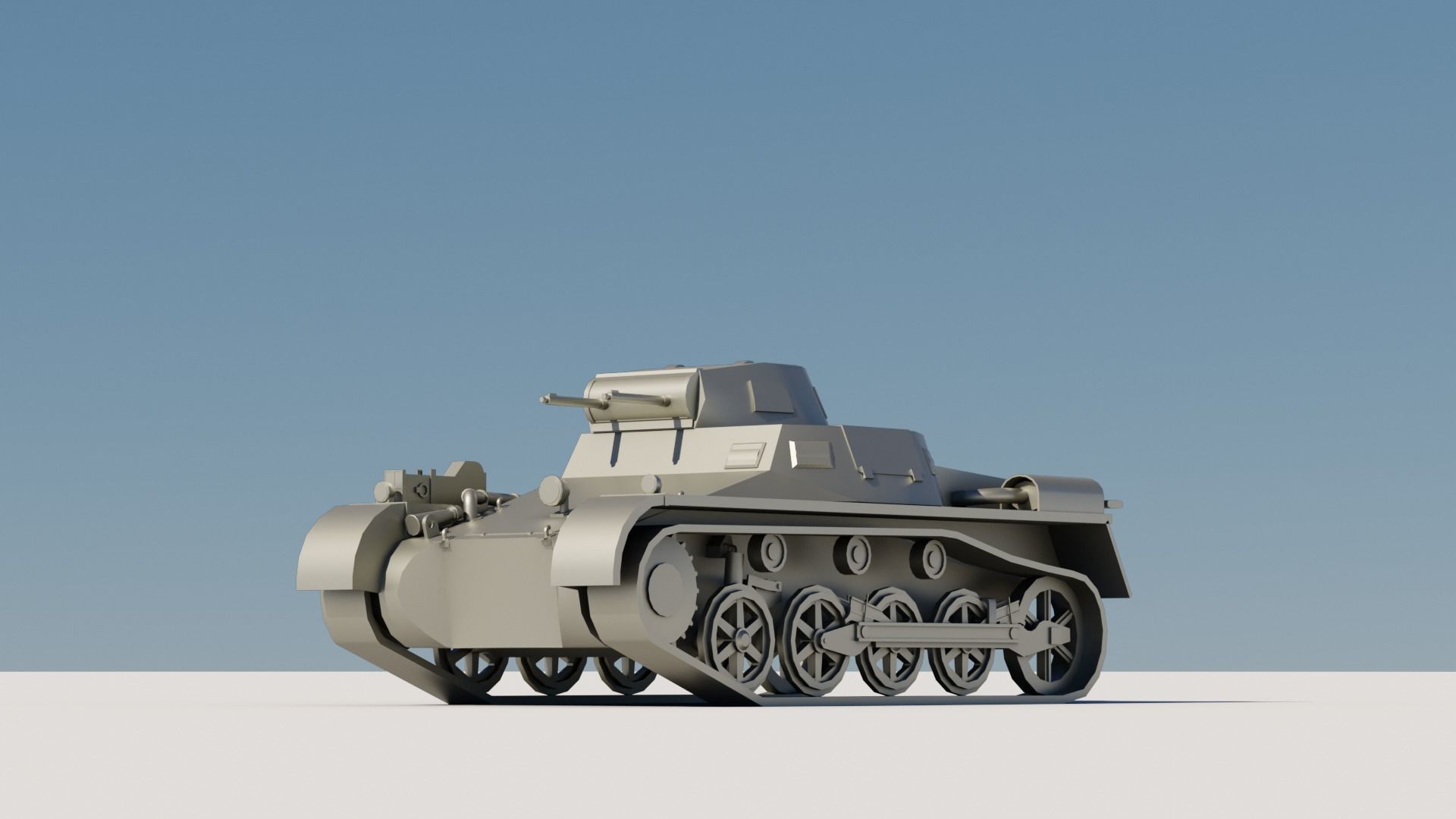 43 Tanks Base Mesh Low-poly 3D model_78