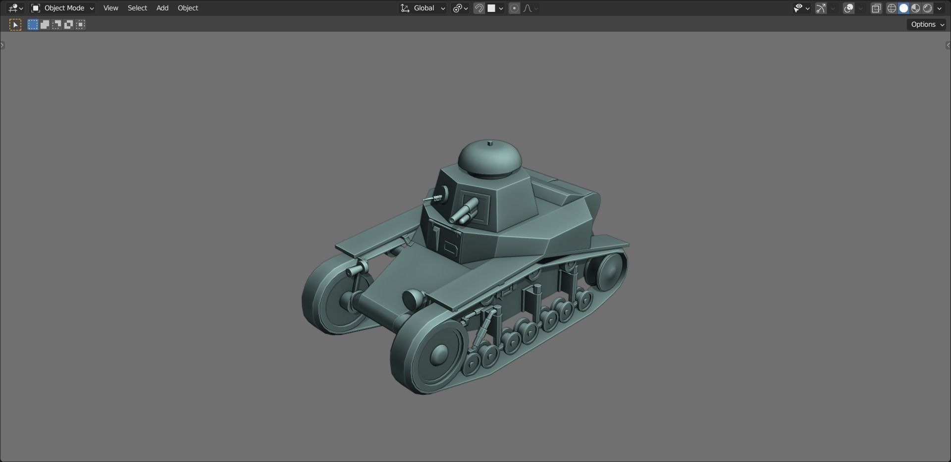 43 Tanks Base Mesh Low-poly 3D model_101