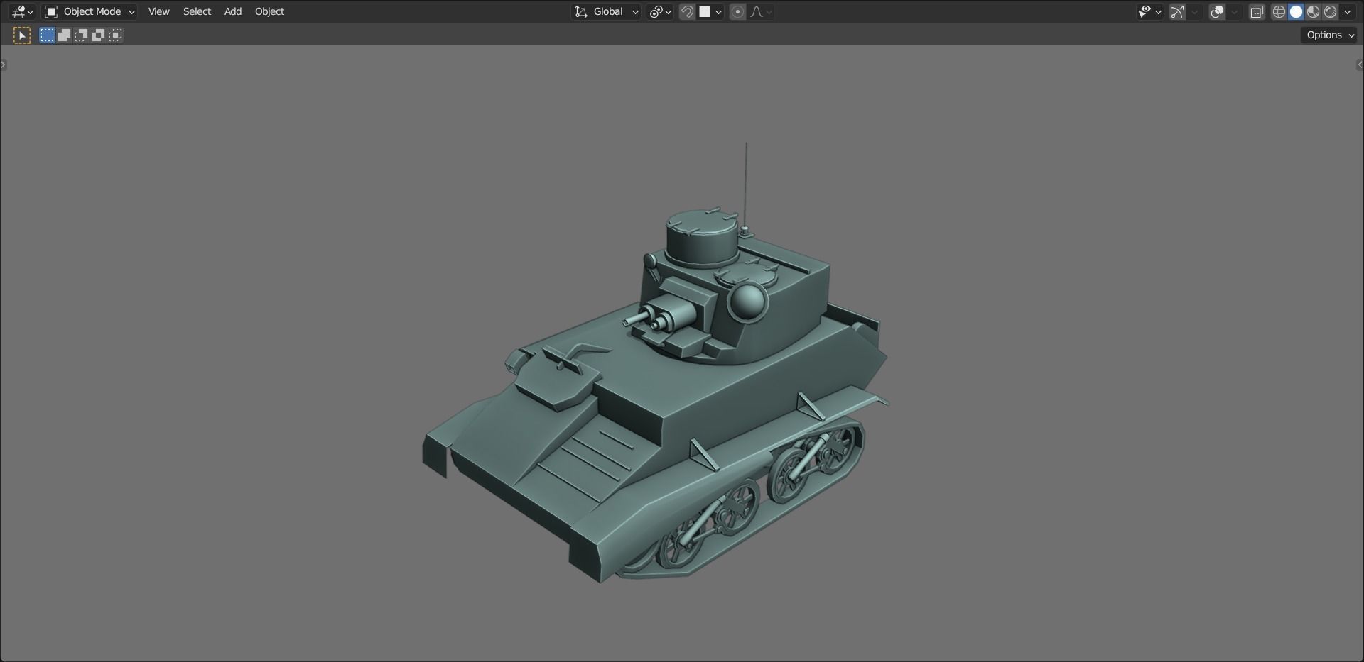 43 Tanks Base Mesh Low-poly 3D model_92
