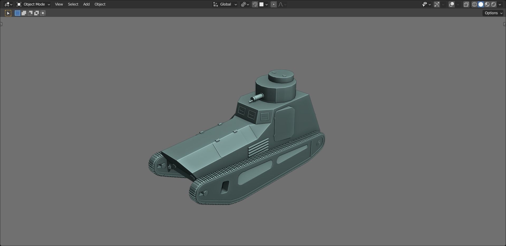 43 Tanks Base Mesh Low-poly 3D model_97