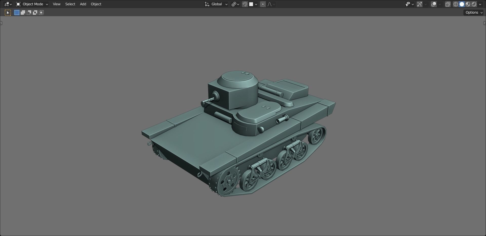 43 Tanks Base Mesh Low-poly 3D model_111