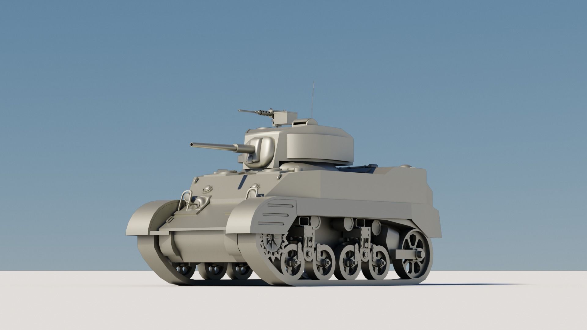 43 Tanks Base Mesh Low-poly 3D model_48