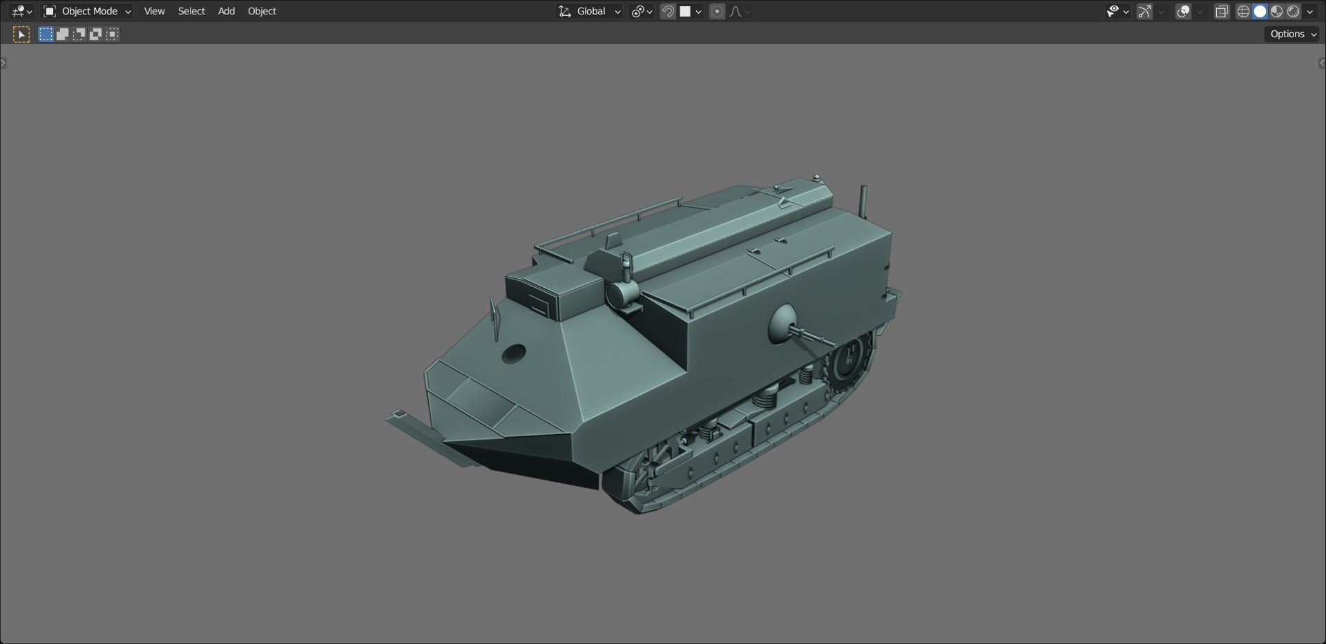 43 Tanks Base Mesh Low-poly 3D model_128
