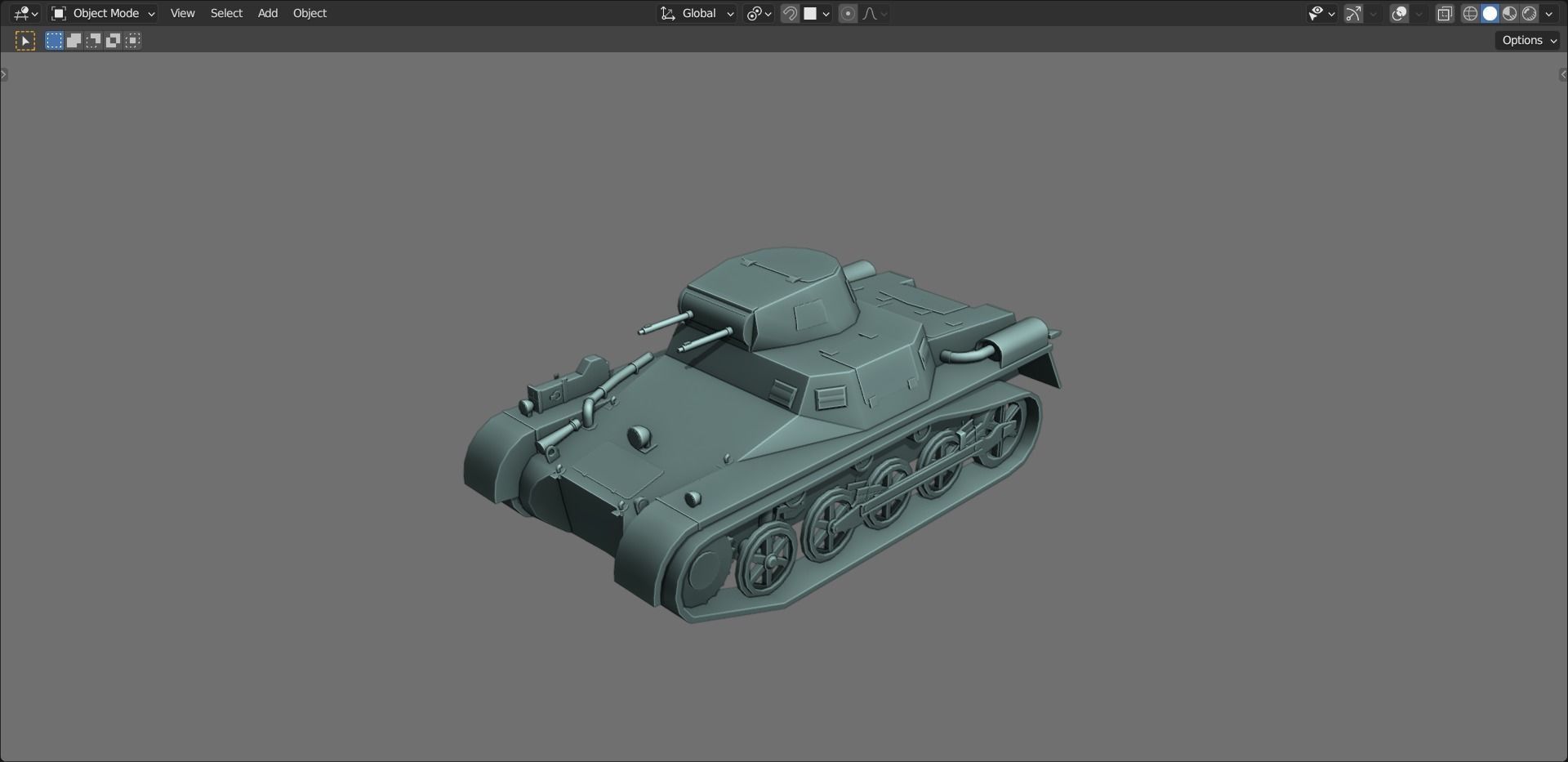 43 Tanks Base Mesh Low-poly 3D model_115