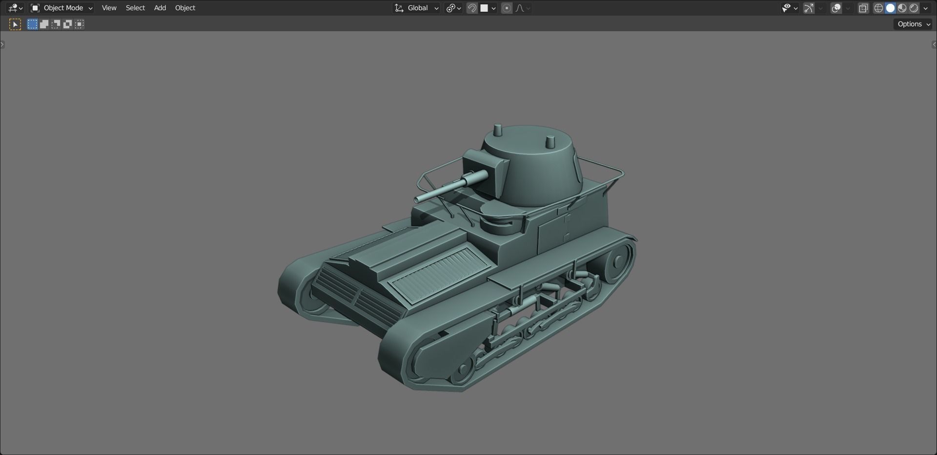 43 Tanks Base Mesh Low-poly 3D model_98