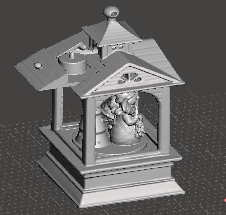 christmas lantern tea battery light holder  3D print model_1