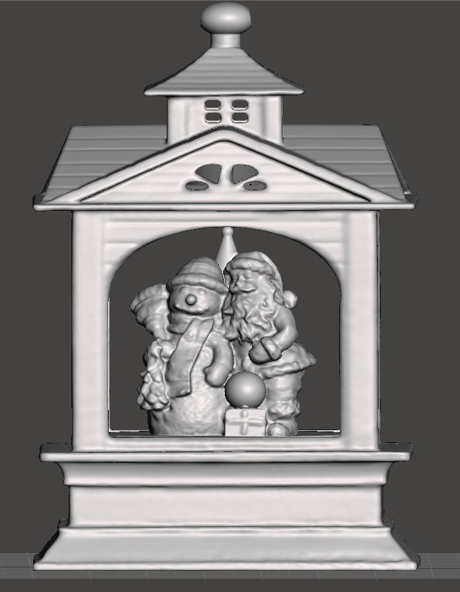 christmas lantern tea battery light holder  3D print model_4