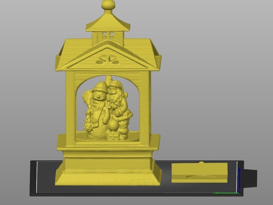 christmas lantern tea battery light holder  3D print model_2