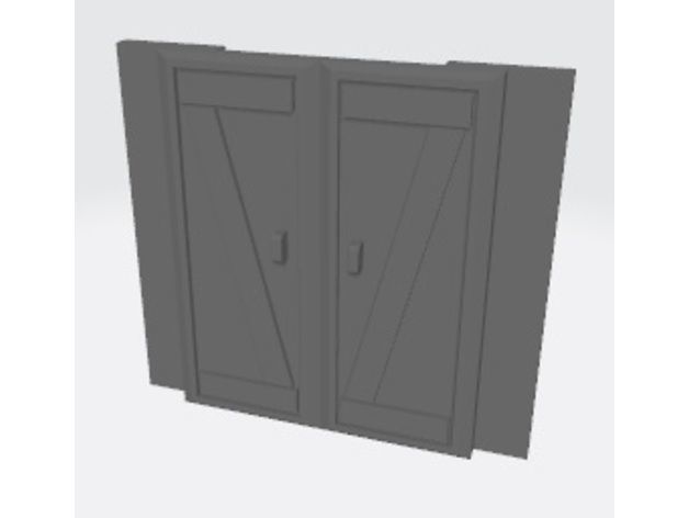 HO Scale American Backyard Shed Type 1 Free 3D print model_7