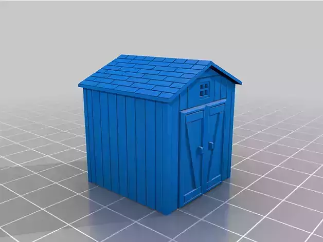 HO Scale American Backyard Shed Type 1