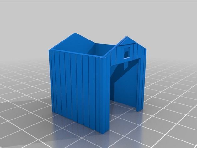 HO Scale American Backyard Shed Type 1 Free 3D print model_14