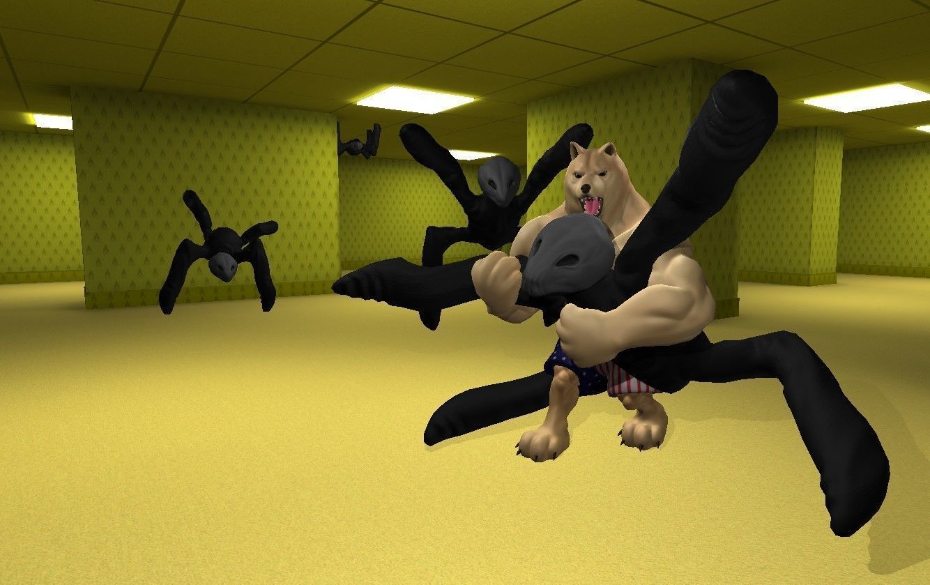 Spider - Back Rooms Game Ready Low-poly 3D model_3