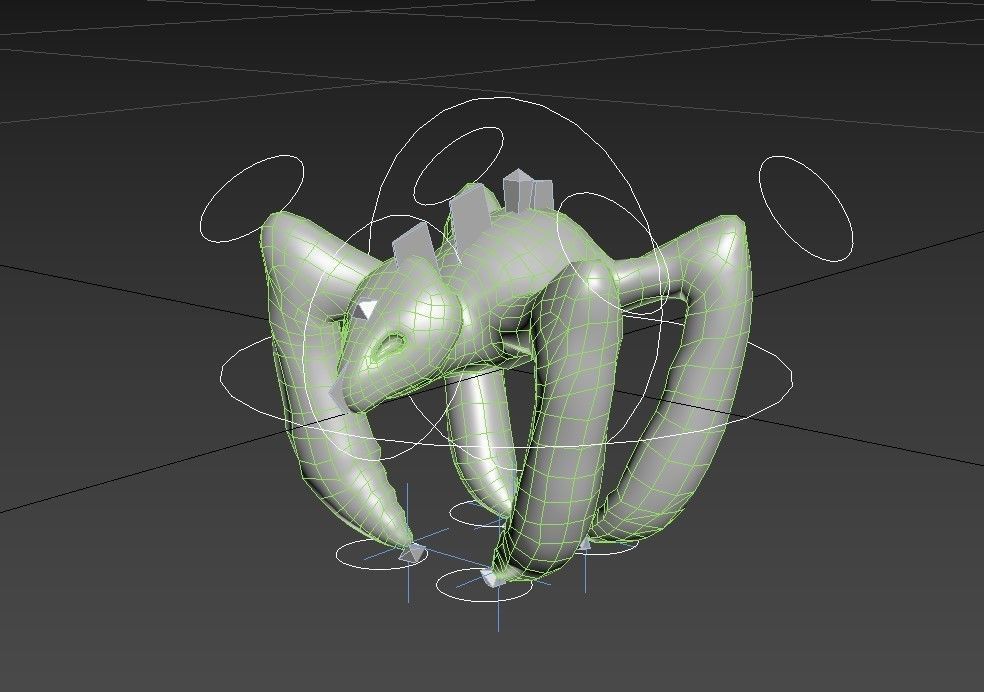 Spider - Back Rooms Game Ready Low-poly 3D model_2