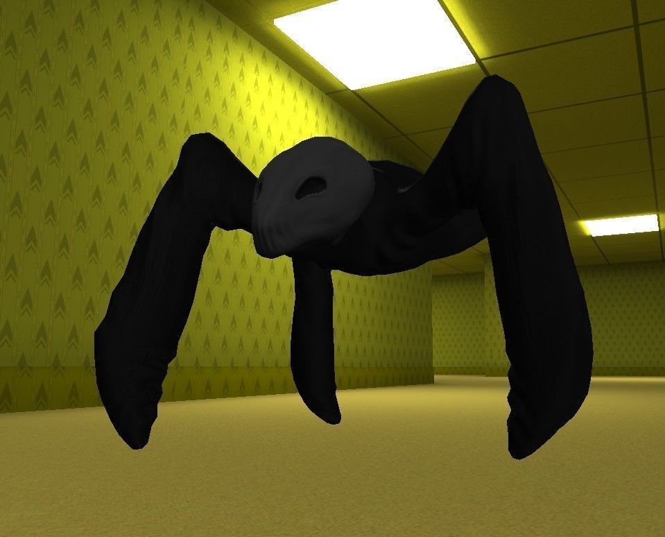 Spider - Back Rooms Game Ready Low-poly 3D model_4