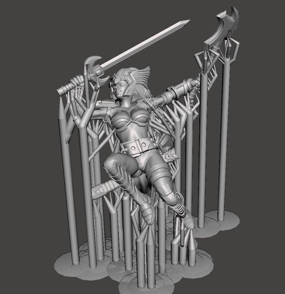 Angela 3d model for 3d printing 3D print model_8