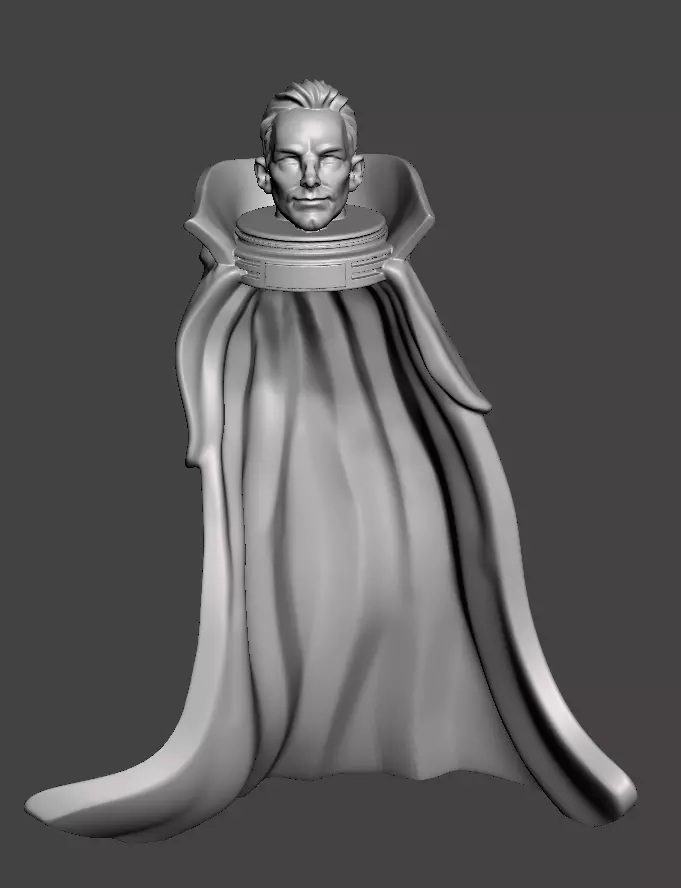 cape man 3d model for 3d printing 3D print model_0