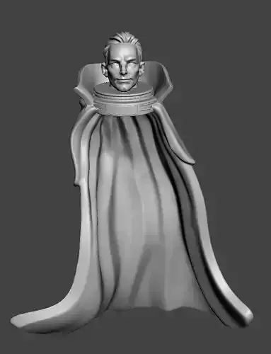 cape man 3d model for 3d printing
