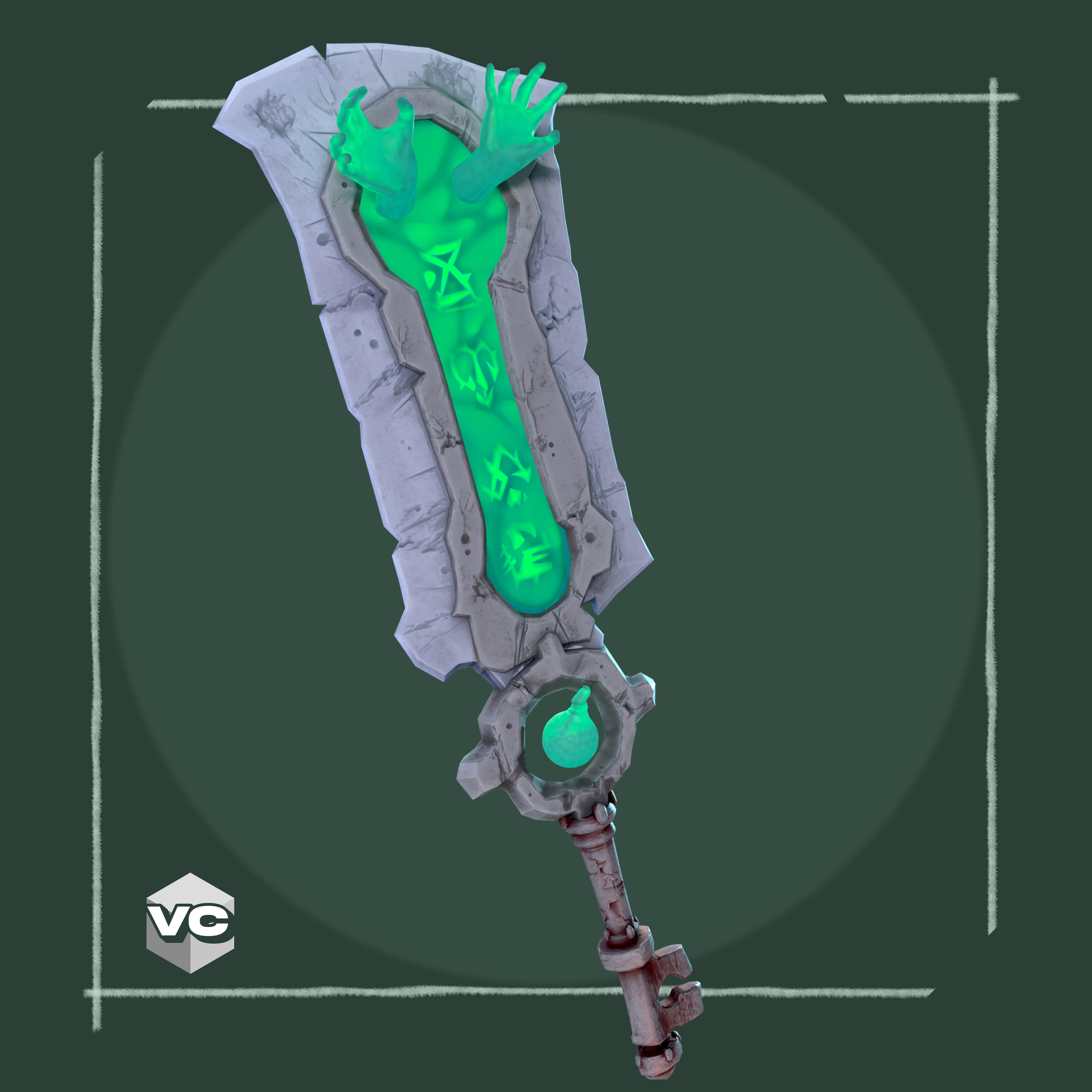 WEAPON BUNDLE - 5 Weapons Game Ready -  Low-poly 3D model_17