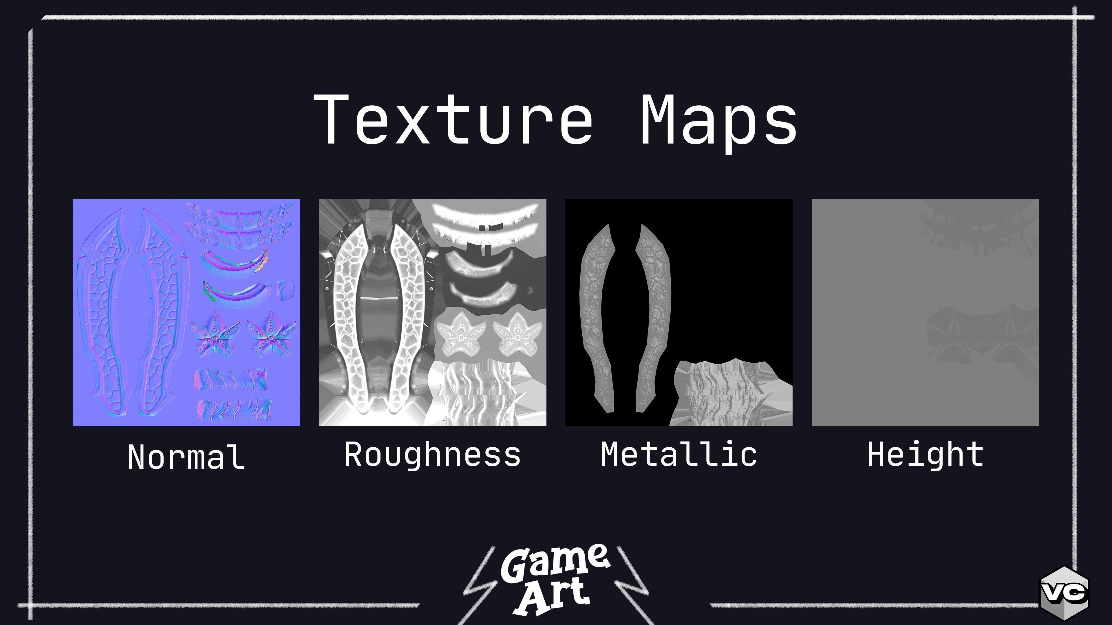 WEAPON BUNDLE - 5 Weapons Game Ready -  Low-poly 3D model_11