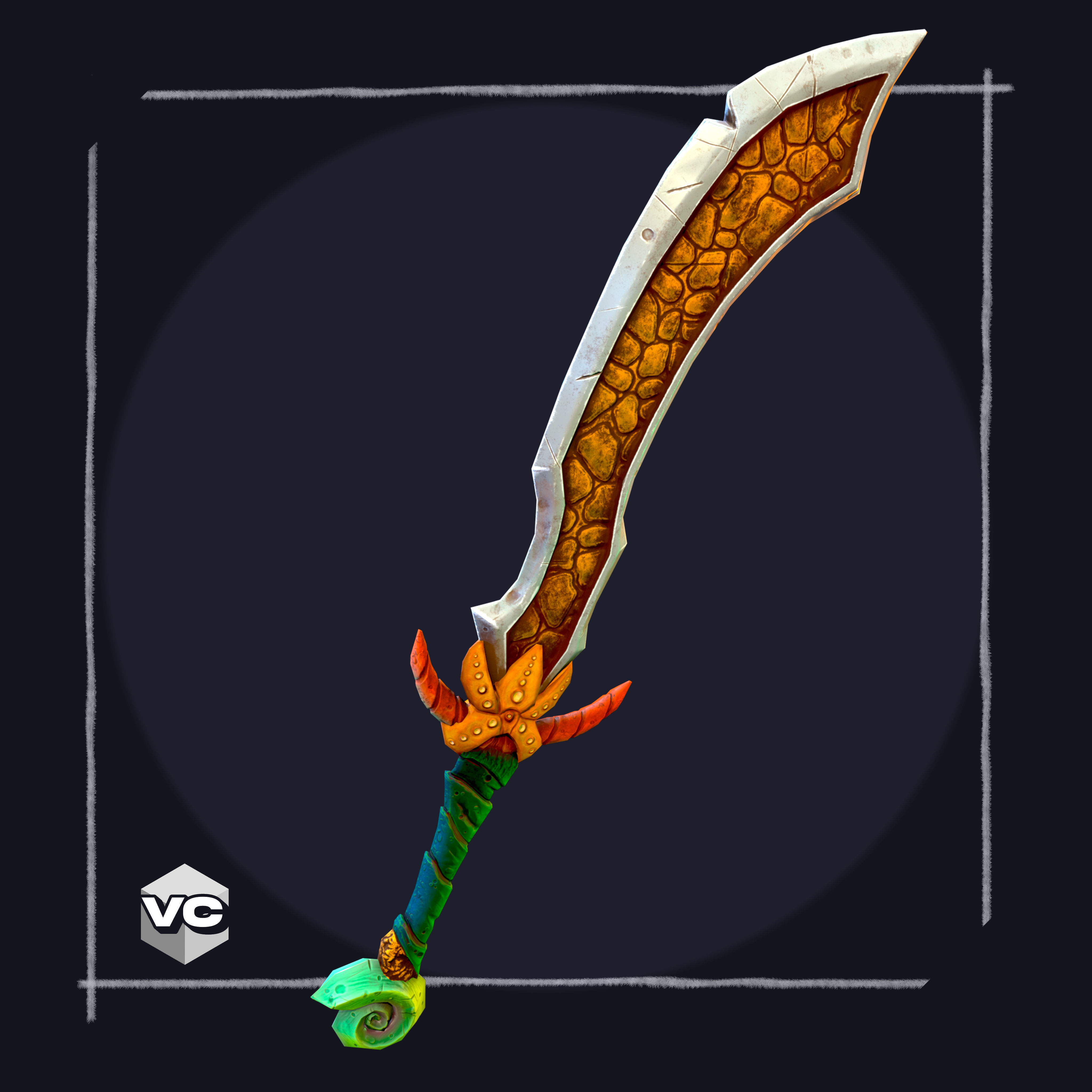 WEAPON BUNDLE - 5 Weapons Game Ready -  Low-poly 3D model_8