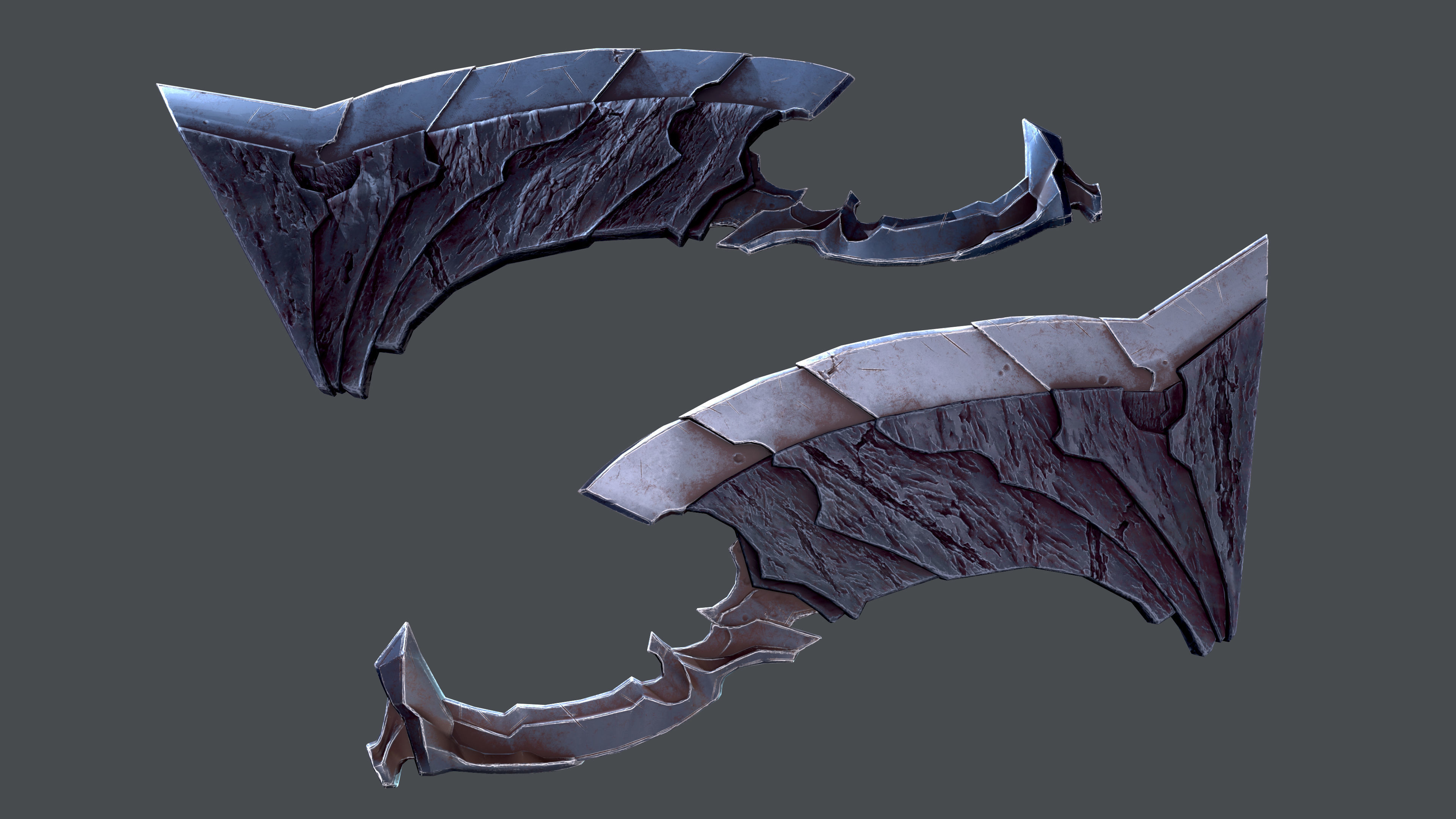 WEAPON BUNDLE - 5 Weapons Game Ready -  Low-poly 3D model_5