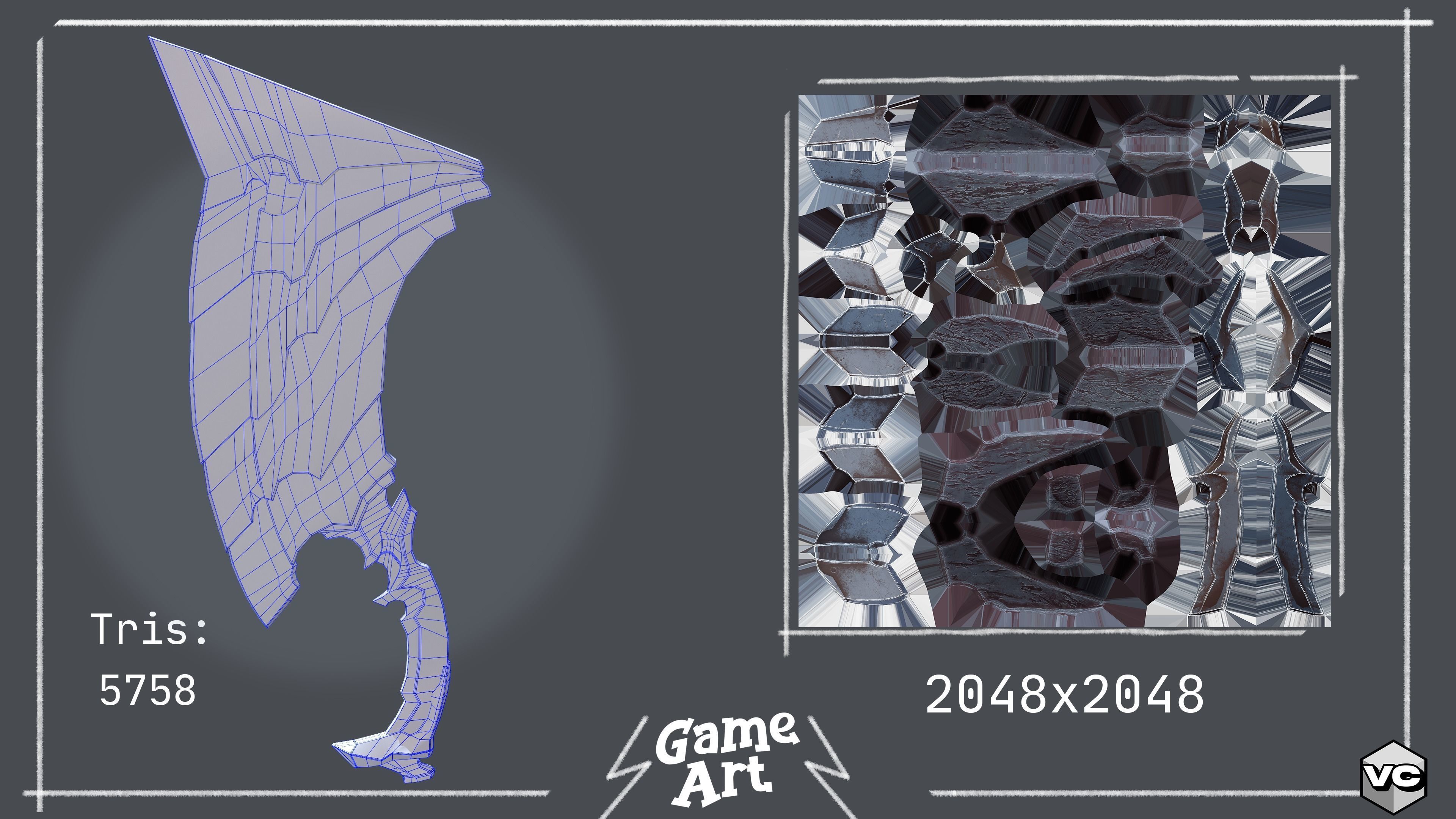 WEAPON BUNDLE - 5 Weapons Game Ready -  Low-poly 3D model_7