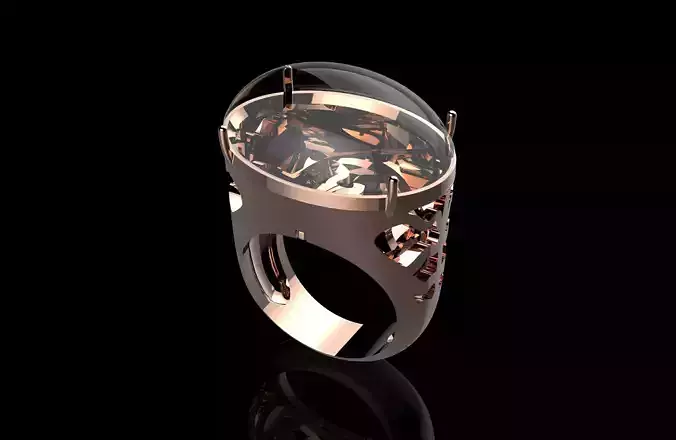 Fashion Ring 3D Print Model