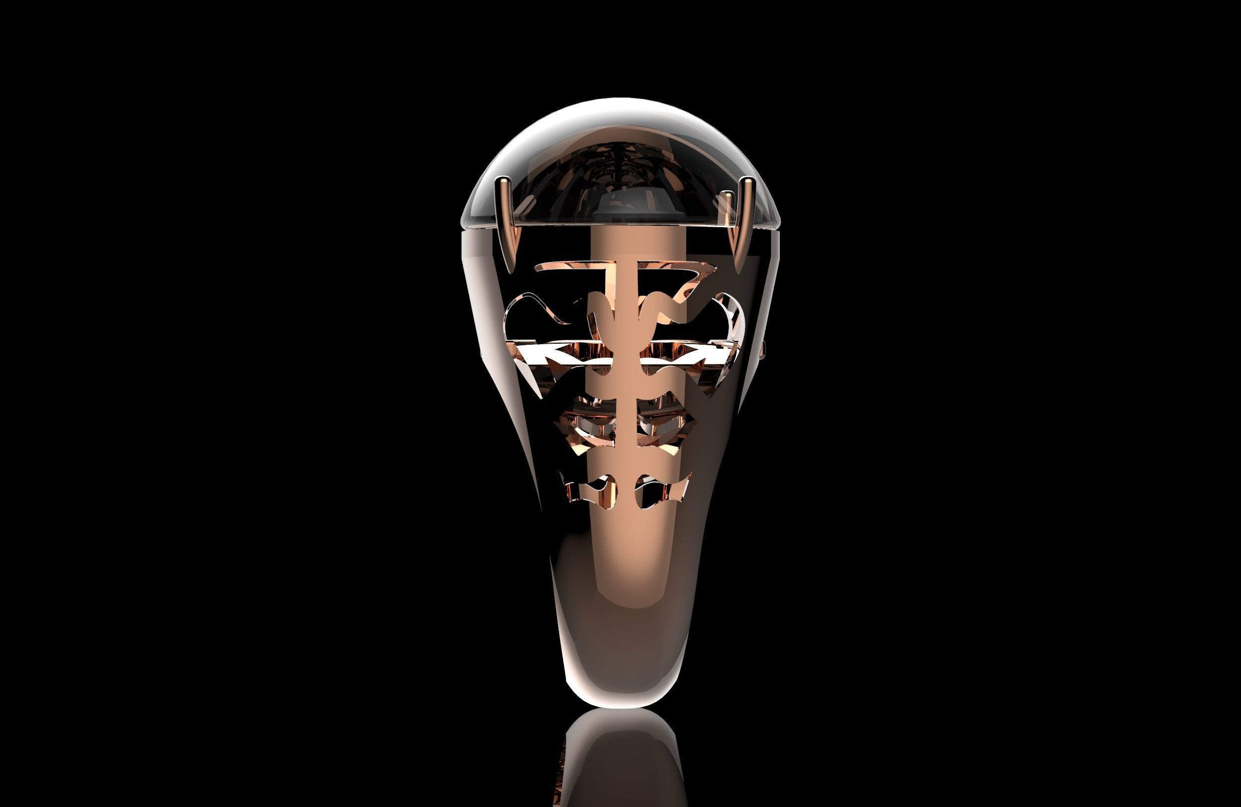 Fashion Ring 3D Print Model 3D print model_3