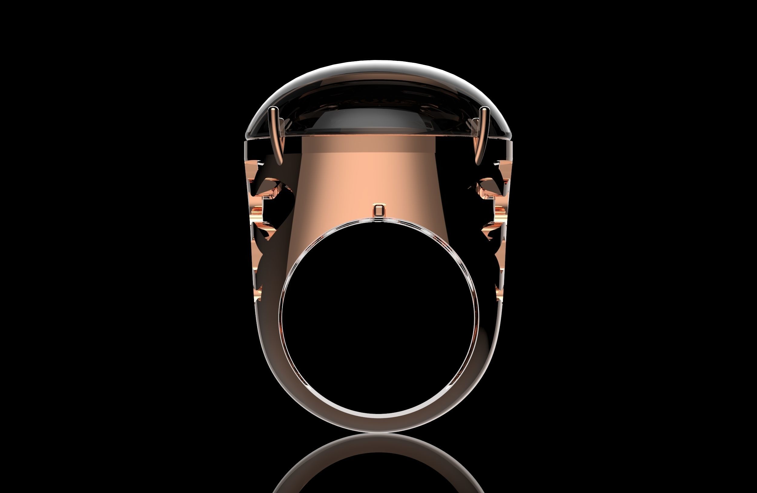 Fashion Ring 3D Print Model 3D print model_2