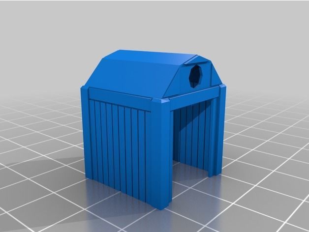 HO Scale American Backyard Shed Type 2 Free 3D print model_5