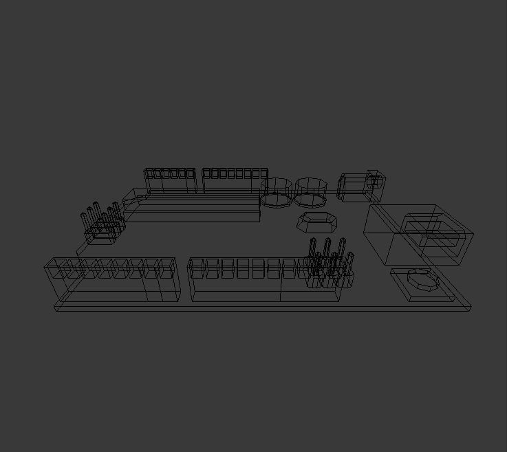 Arduino Uno Low-poly 3D model_24