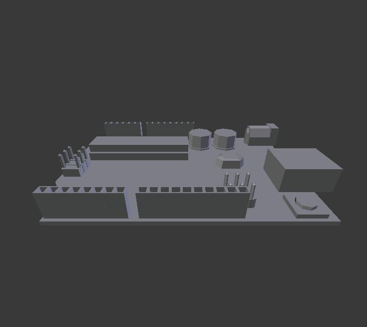 Arduino Uno Low-poly 3D model_23