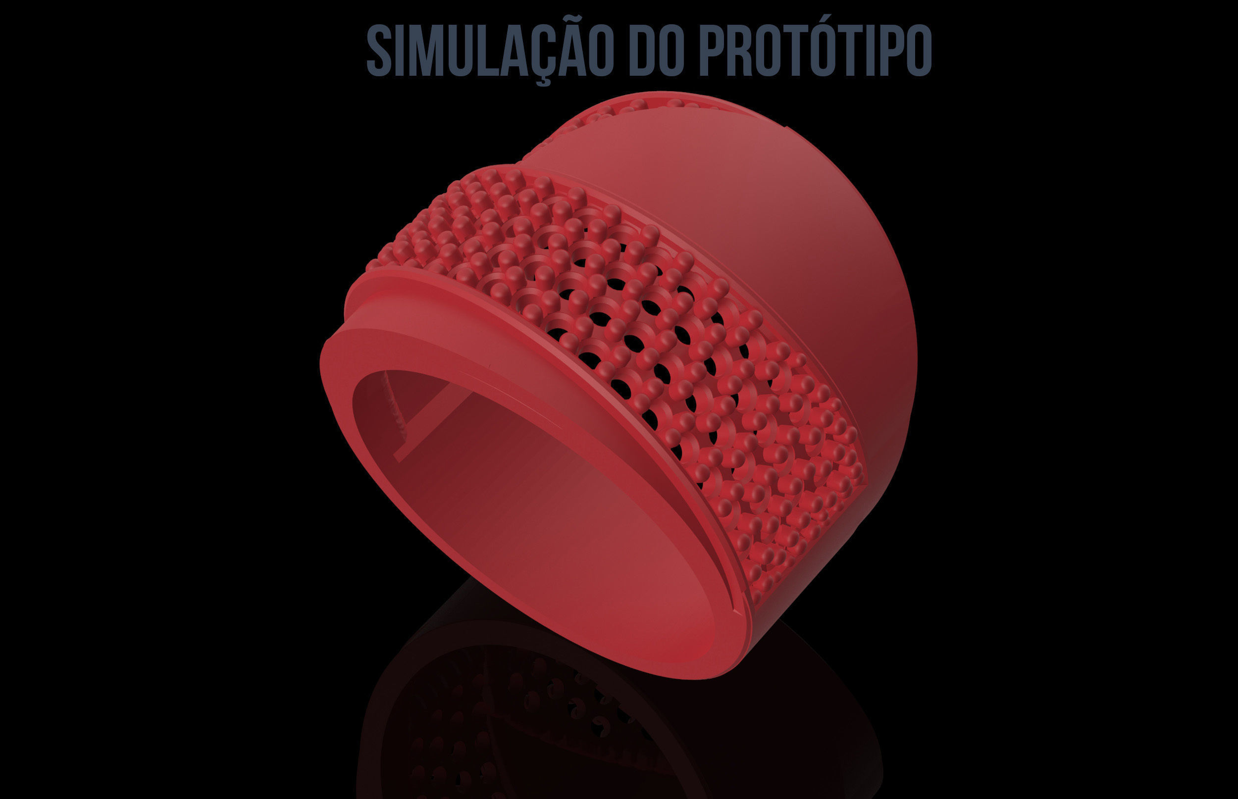 Fashion Ring With Brilliants 3D Print Model 3D print model_5