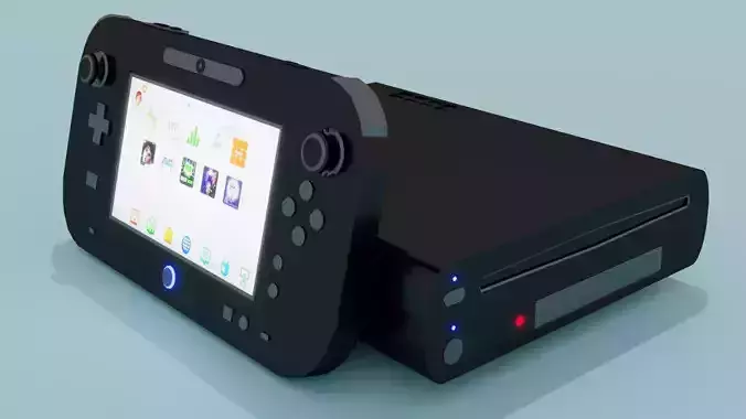 3D model Low Poly Nintendo Wii U 3D Model VR / AR / low-poly