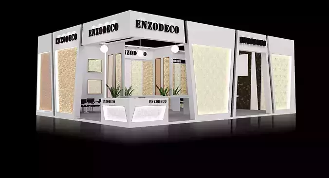 Booth - Area - 12X9-3DMAX2009-05 3D model