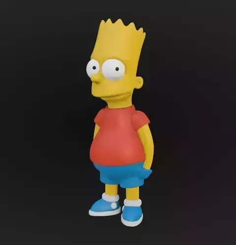 Bart Simpson 3D printable model
