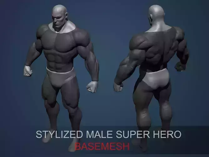 Heroic Male Basemesh
