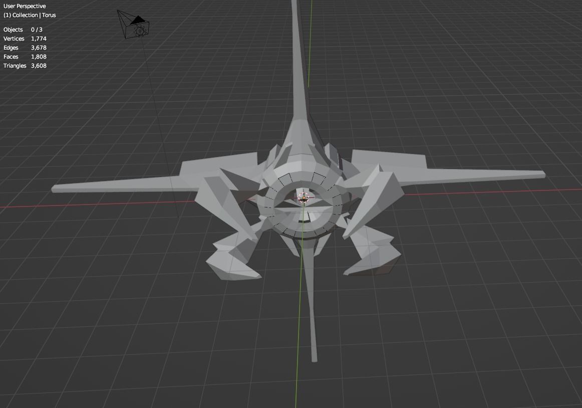 Sci-fi Spaceship 3D model_7