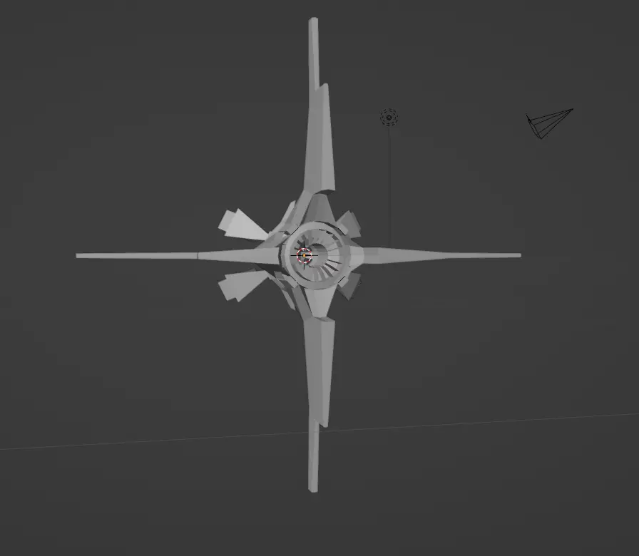 Sci-fi Spaceship 3D model_0
