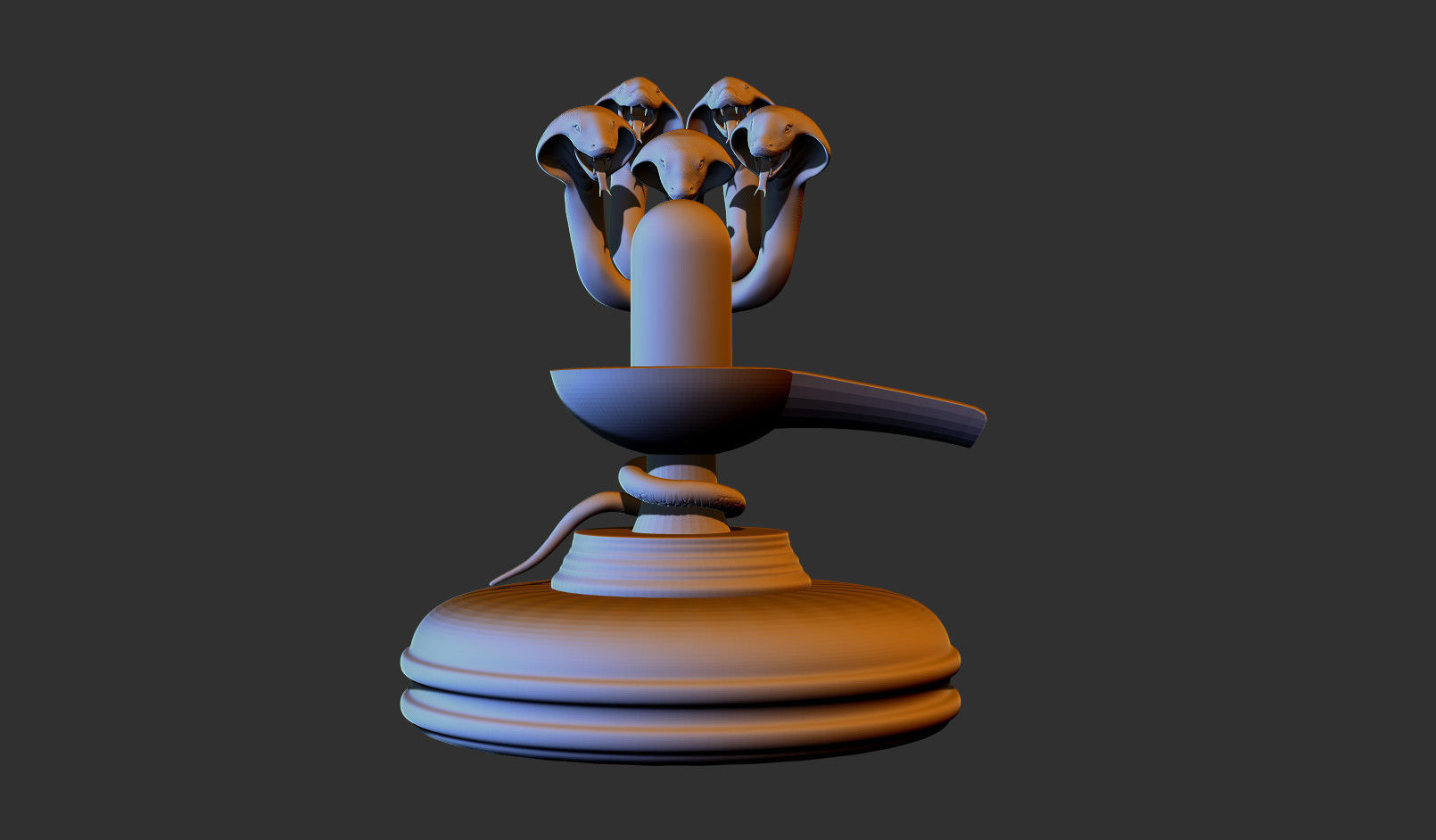 Lord Shiva 3D print model 3D print model_2
