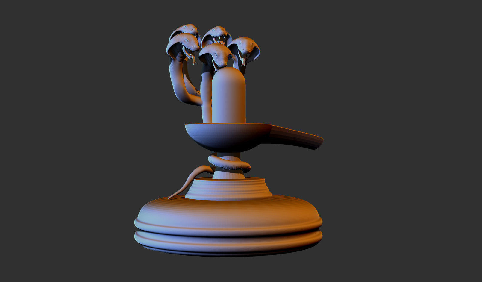 Lord Shiva 3D print model 3D print model_3