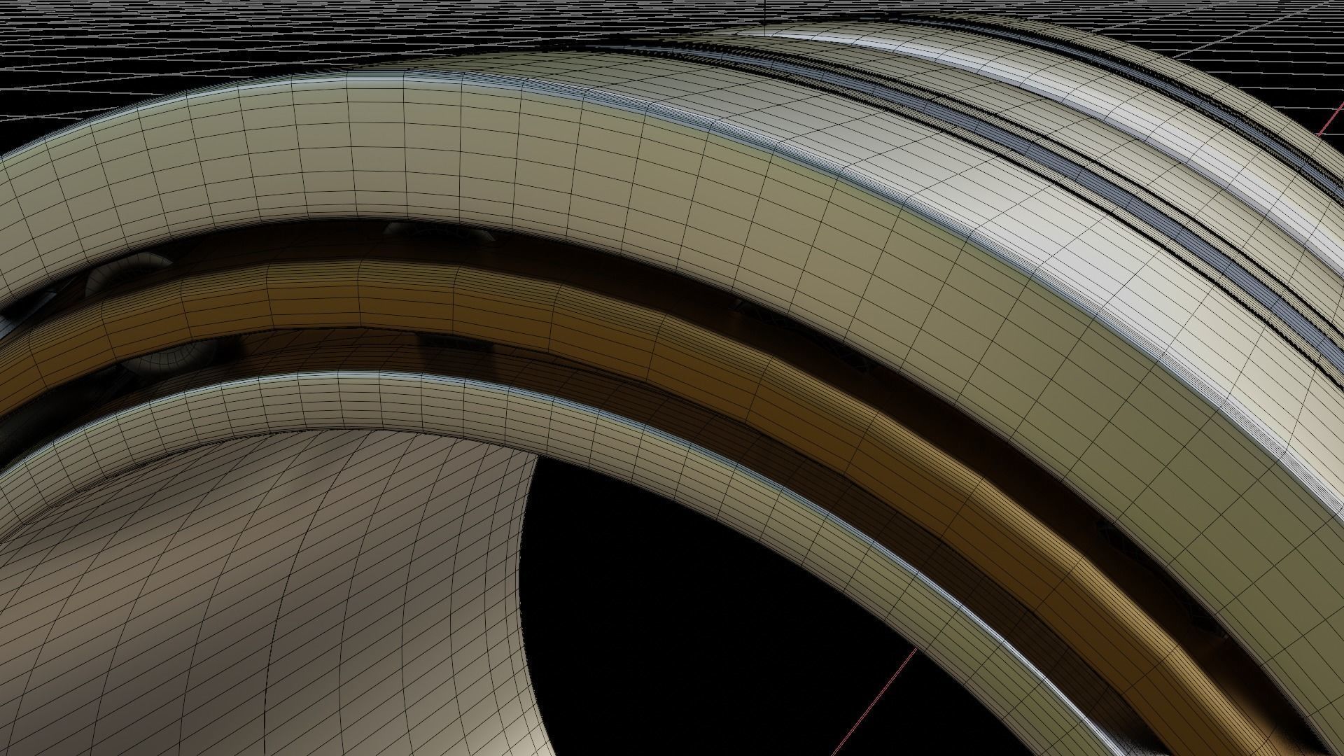 Four-row tapered bearing 3D model_3