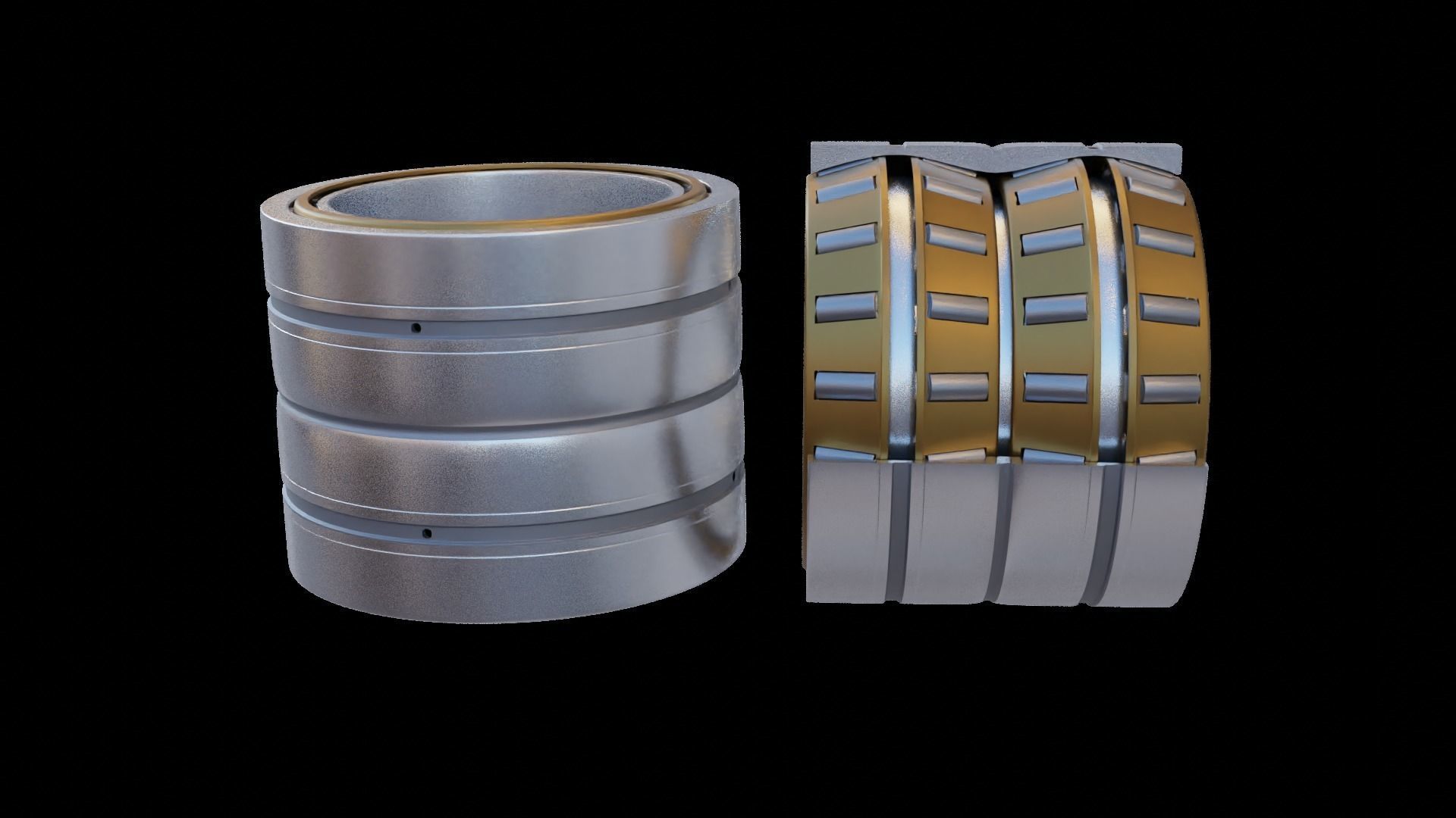 Four-row tapered bearing 3D model_6