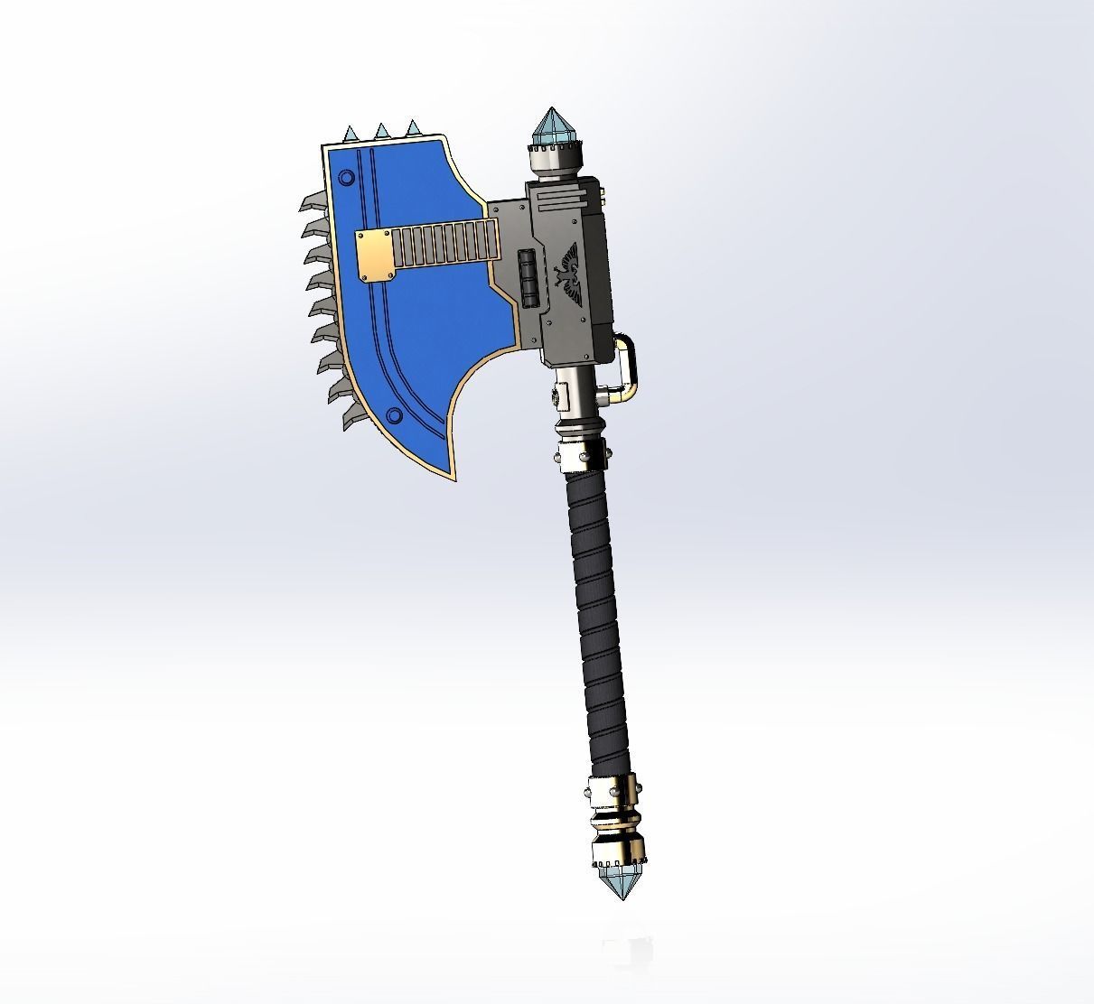 Chainaxe 3D print model_4