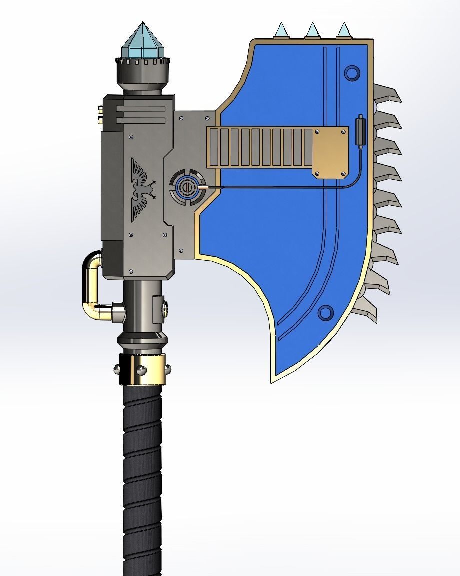 Chainaxe 3D print model_8