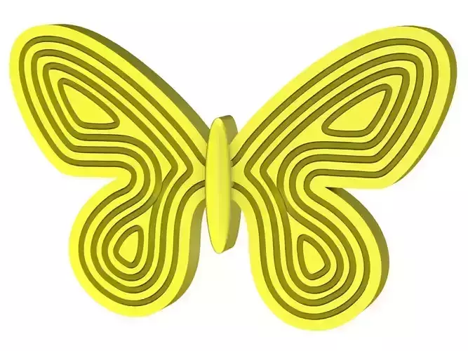 6811 Gold Butterfly Pendant
